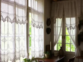 Cortinas de Crochê